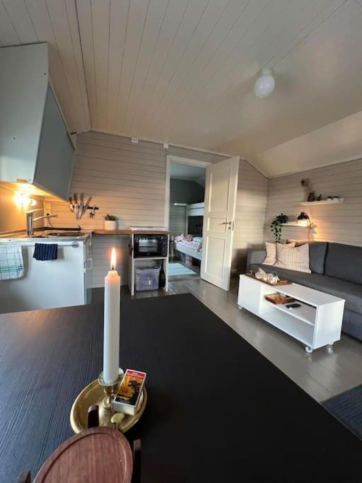Idyllisk Minihus I Landlige Omgivelser - Med 5 Sengeplasser Og Parkering Åsen Kültér fotó